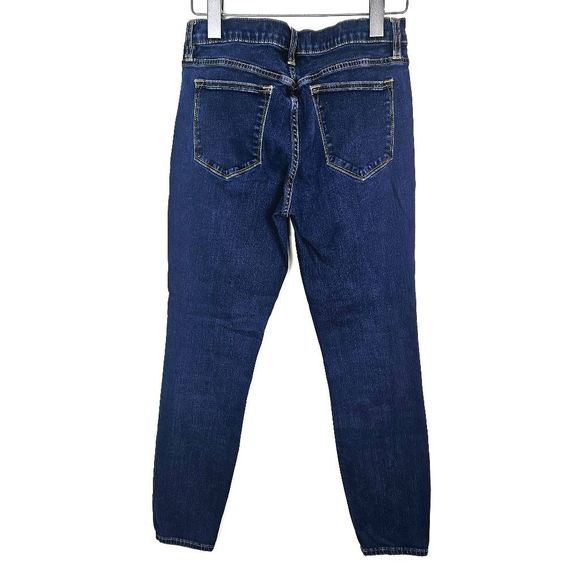 J. CREW High Rise Toothpick Deep Wash Women's Skinny Tapered Ankle Jeans Size 29 - Picture 6 of 7